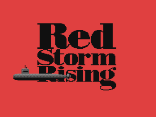 Red Storm Rising title screen for Commodore 64